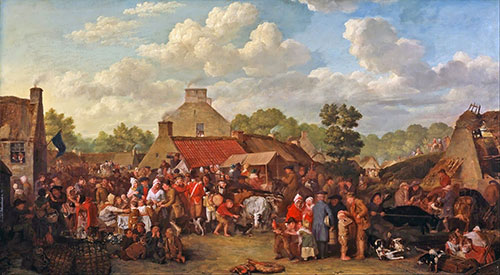 pitlessie fair painting by sir david wilkie