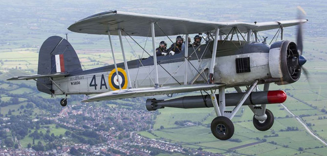 the oldest surviving Fairey Swordfish in the world, painted with Hugh de Graaff Hunter's number, Photography by Lee Howard