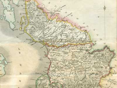 map of Ayrshire