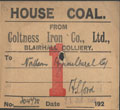 train coal label
