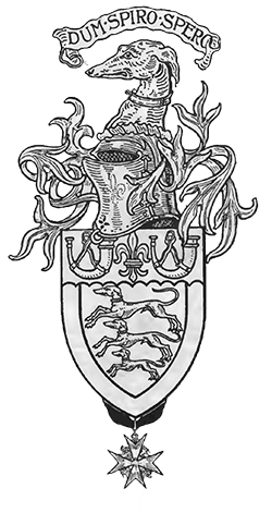 armorial bearings of Charles Hunter late of Seaside, Perthshire