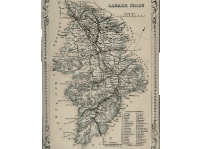 map of Lanarkshire