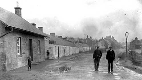 miners cottages at Muirkirk