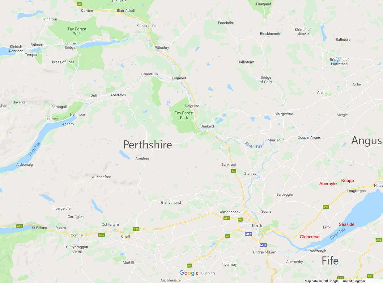 Map of Perthshire