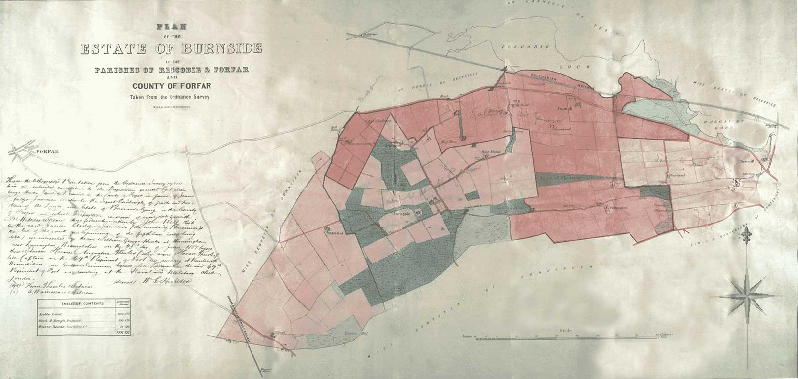 a detailed plan of the estate of Burnside